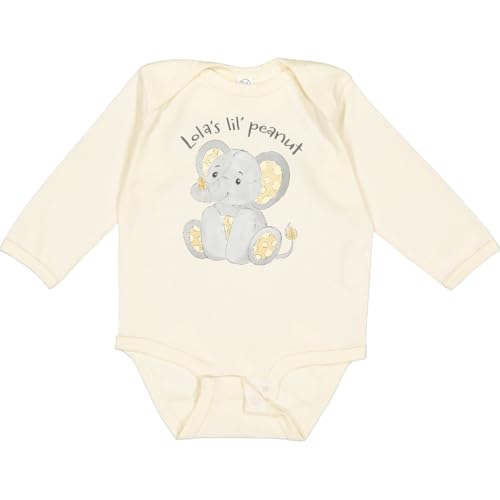 inktastic Lola's Lil' Peanut Long Sleeve Creeper