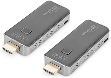 DIGITUS Wireless HDMI Extender – Full HD 1080p 60 Hz – 50 m Reichweite | Set aus Transmitter und Receiver – HDMI 1.4 HDCP 1.3 – Plug and Play