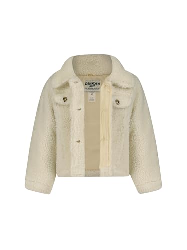 OSHKOSH B'GOSH Girls' Midweight Sherpa Button-Front Jacket2
