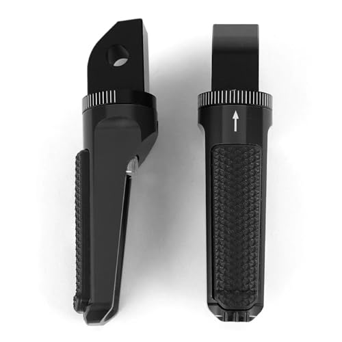 オートバイのフットペグの乗客のペダルのフットレストは、ボンネビル T100 T120 に適合する トライアンフ デイトナ 675 R スクランブラ 1200XC 用 フットペグ(黒)