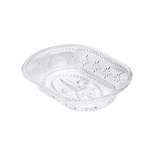 Conjunto 3 Peças para Banheiro de Vidro Flor de Lis - Lyor