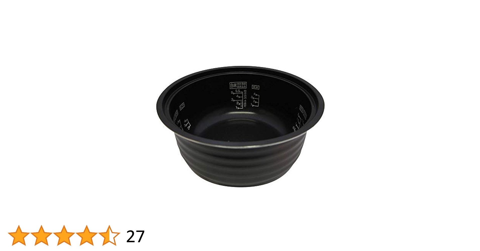 Rinnai RR-055MST用内釜 077-231-000 Amazon | リンナイ 部品 rinnai 炊飯内釜（5合）【077-231-000