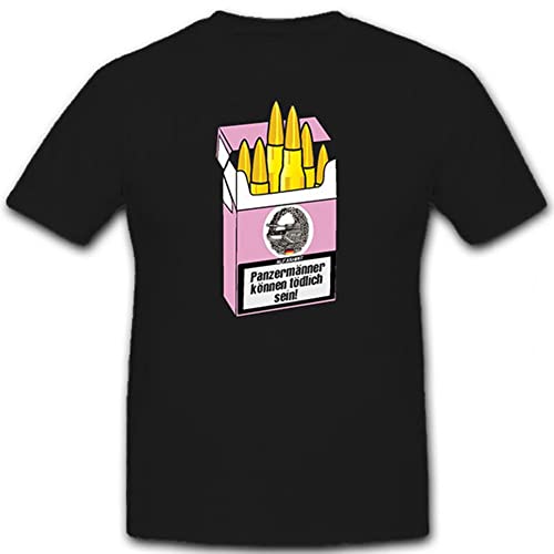T-shirt char hommes munitions imprimé humoristique noir XL vêtement de style militaire décontracté