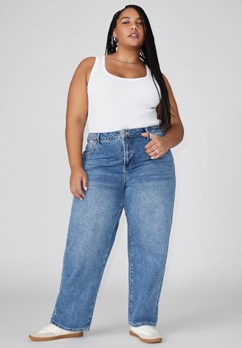 ELOQUII Women's Plus Size The Loose Fit Jean2