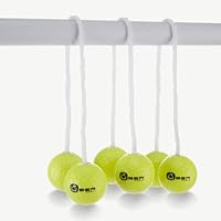Uber Games Ladder Toss Bolas (3 pcs), Yellow, Kid-friendly, Soft Plastic Balls and Nylon Rope