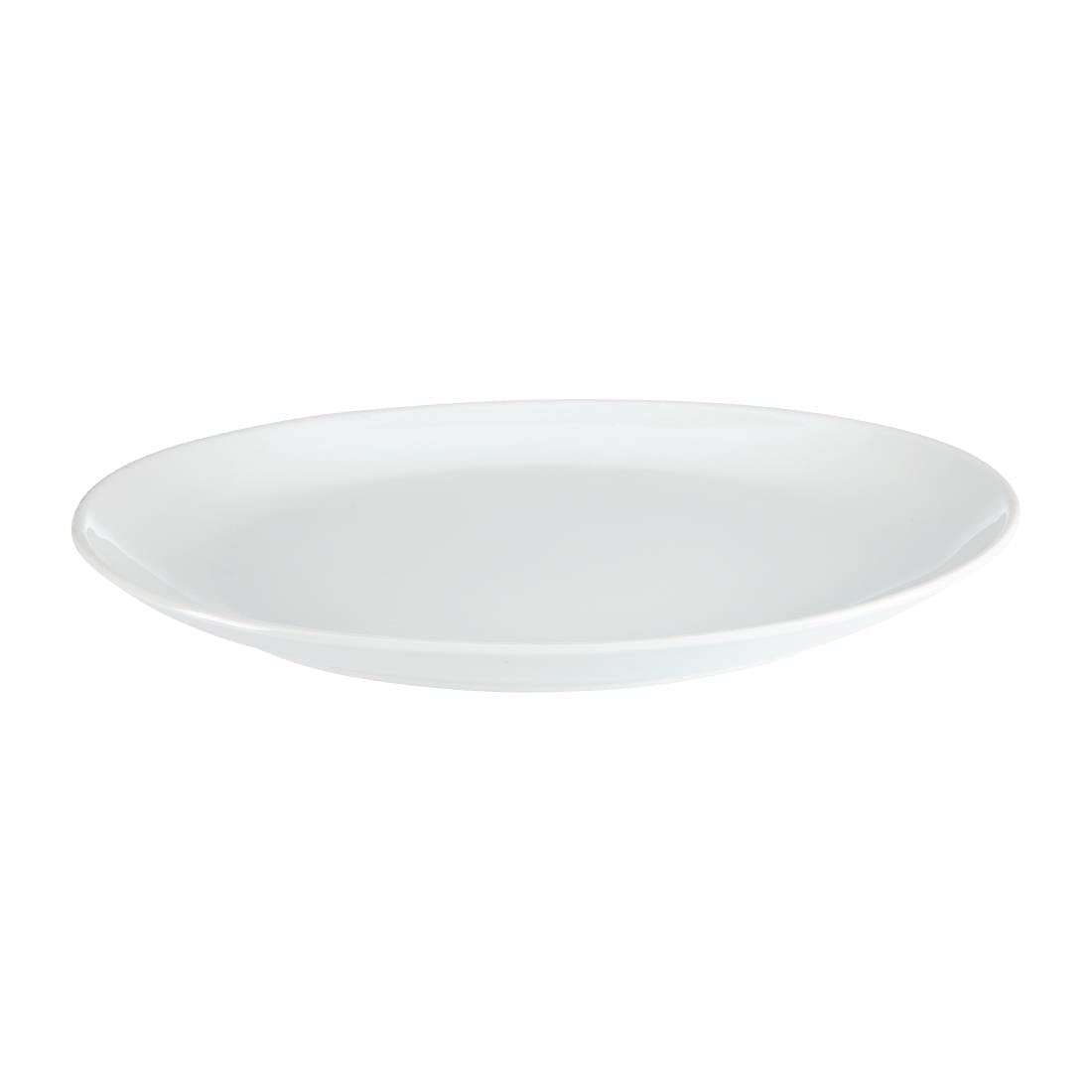 Olympia French Deep Oval Service Plates 500mm Porcelain White with New Features
