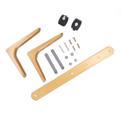 Image of Room Divider Feet Heater Feet Movable Solid with Casters Aluminum Alloy Easy to Assemble Strong Load Capacity 2 Sets (Gold)