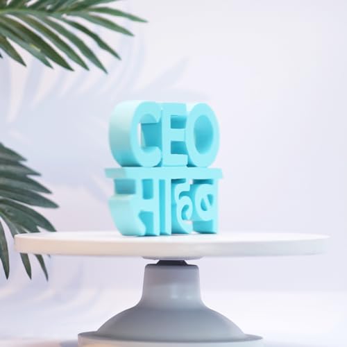 Image of NUKKAD TALES CEO Sahab Blue Office Decor Showpiece Office Decoration Items for Office Table Gift for Boss (7 X 4.99 Inch)