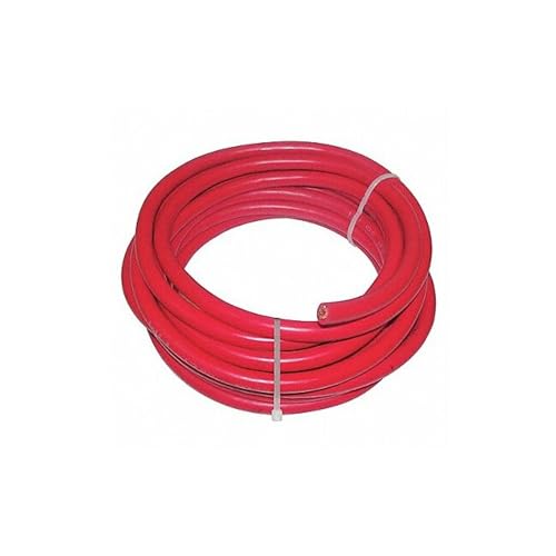 Westward 19YE25 Welding Cable, 4 Awg, 25 Ft., Red, Rubber
