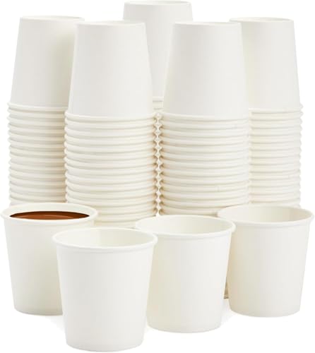 Caramont,4 Oz 1000 Espresso Gobelets en Carton,Écologique et Jetables,Résistant à la Chaleur,Carton de Qualité,Idéal pour Toutes Les Boissons Chaudes ;...
