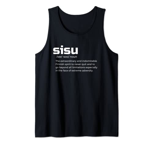 El Significado de SISU Definición Finlandés Suomi Finlandia Camiseta sin Mangas