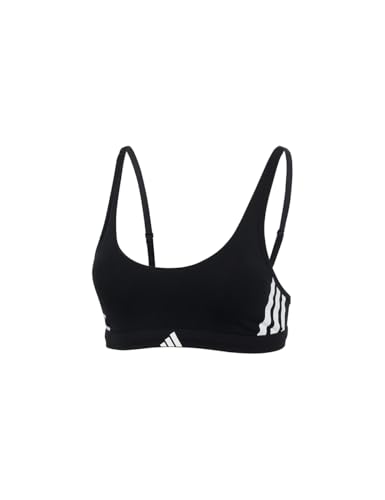 adidas Scoop Bralette Sport Active Essentials Cotton 3 Bandes sous-vêtements Confortables