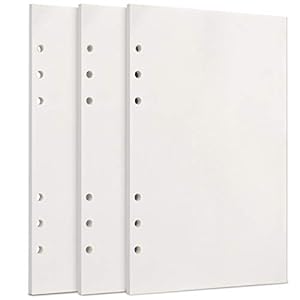 Toplive A5 Nachfüllpapier 3 Packungen Blanko