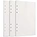 A5 Papier, [3 Packungen] Toplive 100GSM dickes Nachfüllpapier 6 Löcher Nachfülleinlagen Loose Notizpapier A5 Refill Paper 135 Blätter (270 Seiten) für 6 Ring Binder Notizbuch,Blanko Papier