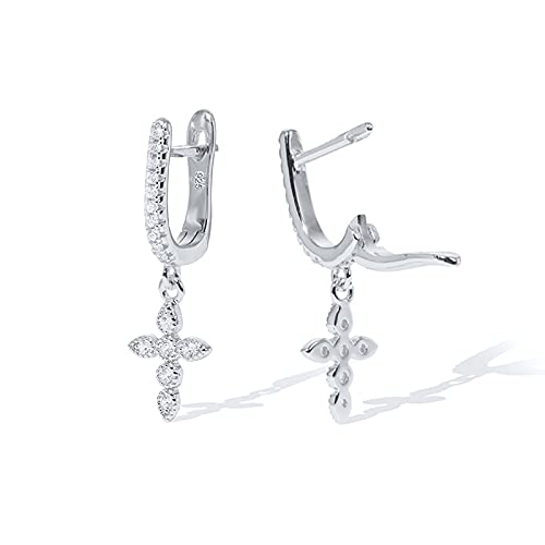 Boucles d'oreilles de cerceau en diamant pour raviver votre éclat intérieur