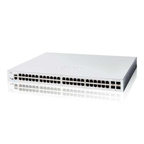 Cisco Switch Inteligente Catalyst 1200 48T 4G, GE de 48 Puertos, SFP GE 4x1, protección Limitada de por Vida (C1200 48T 4G)