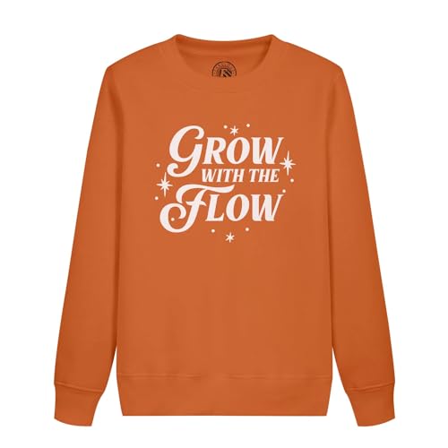 Sweatshirt enfant Grow with The Flow en coton bio inspiration bien-être