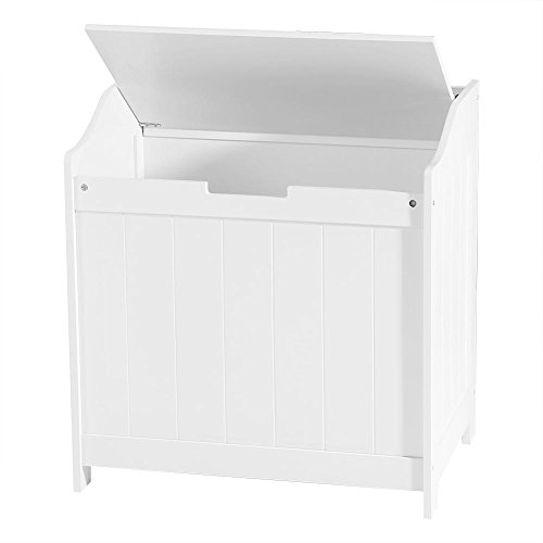 EBTOOLS Baúl de Juguetes Gabinete de Almacenamiento Multifuncional Cofre de Juguetes para Niños Mueble Blanco Caja de Almacenamiento de Libros Ropa para Salas de Juego y Dormitorio 55x38x58 cm