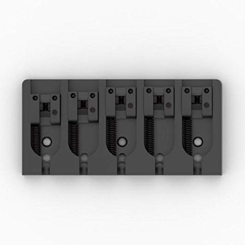Hipshot 5-String A Aluminum Bass Bridge, BLACK, .787
