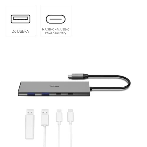 | Hub USB-C (4 porte – 2X USB-A + 2X USB-C - Hub USB - Immagine 1