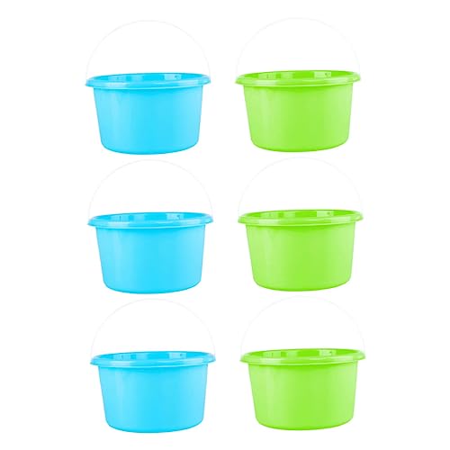 GALPADA 6pcs Beach Bucket for Creative Mini Sand Buckets for and Enhancing Coordination Skills Random Colors Random Color