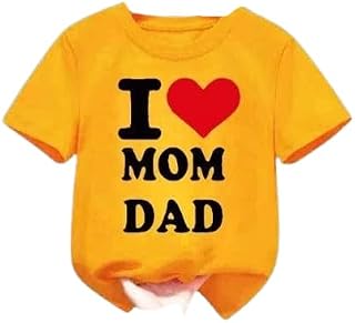 Kids Boys Printed Round Neck Stylish Polyester T-Shirt