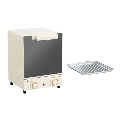 NonMiFyR Mini Horno Eléctrico, Horno Tostador de Acero Inoxidable para Pasteles Y Pan.