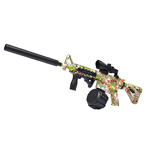 Gel Ball Blaster Elektrische Gel Ball Gun mit 15-20 M Reichweite Automatische Outdoor Shooter Splatter Blaster Spielzeug Schießen Teamspiele Spielzeug Geschenk & Party für 12+ und Erwachsene
