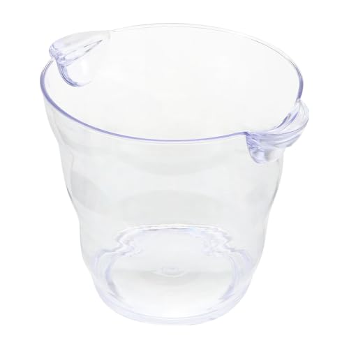DOITOOL Cubitera de Hielo Transparente para Bebidas y Champán Cubo Enfriador para Bar Hotel y Ktv Diseño Práctico y Estilizado con Asa Estable