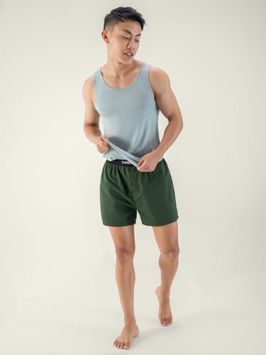 DAMENSCH Solid Breeeze Inner Boxers, Ultra-Light Men Boxer Shorts for Men, 100% Cotton Half Pant for Man, Breathable Woven Inner Cotton Shorts