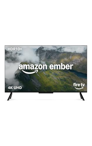 Amazon Ember 4-Serie mit Fire TV (neueste Generation), 43-Zoll-Smart-TV in 4K Ultra-HD mit Alexa-Fernbedienung, HDR10+, schnellem Prozessor, Dolby Audio, Ambient-TV und kostenlosem Live-TV