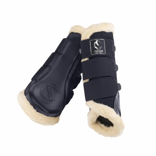 Guêtres Eskadron Tendon Boots Mesh FAUXFUR protège-tendons cheval respirants