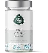 ELIAH SAHIL Masque facial bio à la spiruline 100 g | Anti-âge avec spiruline &amp; laminaire | Nettoyage en profondeur