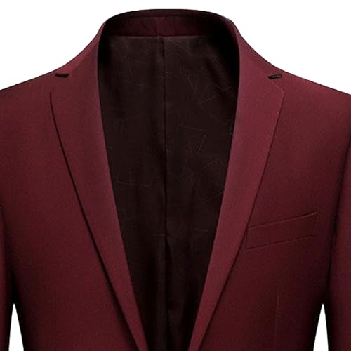 Mens Blazer Jacket Wedding Blazer Solid Color Business Suit Jacket Slim Fit Casual One Button Sport Coats2