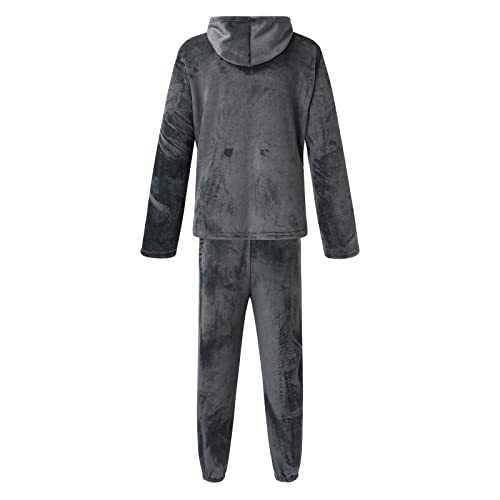 Ensemble pyjama homme en polaire douce texture moelleuse et chaude