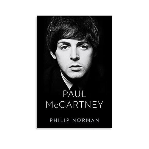 BCYD Paul McCartney Poster sur toile Motif chanceur rock 30 x 45 cm - Les Beatles, Paul McCartney, John Lennon, RIngo Starr, George Harrison BCYD Paul McCartney Poster sur toile Motif chanceur rock 30 x 45 cm