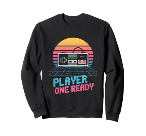 Image of Player One Ready Retro Gaming Controller Sweatshirt