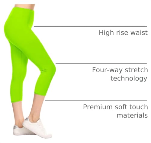 Image of Leggings Depot High Waisted Leggings for Women Buttery Smooth & Soft Women's Solid Yoga - Reg, Plus, 1X3X, 3X5X