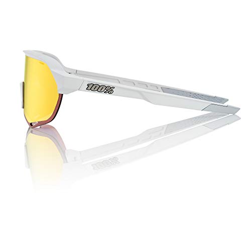 100% S2 Sunglasses-Soft Tact White-Hiper Red Mirror3