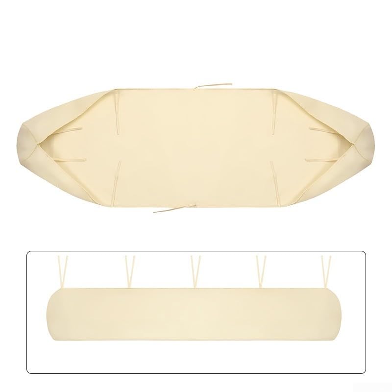 Besttoolifes Custodia protettiva in tessuto Oxford 420D, per giardino, patio, parasole, impermeabile, antipolvere, beige (5 metri)