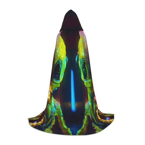Robe de magicien à capuche avec motif galaxie pour un cosplay confortable et réaliste