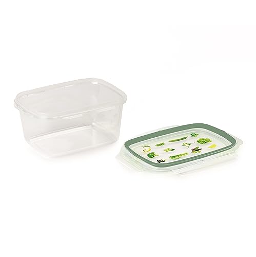 Snips, Lock Rect., Rectangular Fridge Container, 1.20 litres, Microwave Container, Set 2 pcs., 4 Safety Locks - Image 3