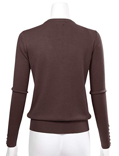 Image of Allsense Women's Long-Sleeve V-Neck Cardigan Sweater | Button Down, Lightweight Soft Knit