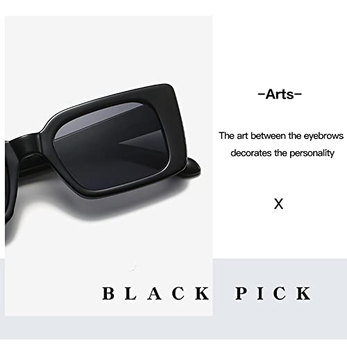 Women's Small Frame Beach/Travel Shades Rectangle Square Sunglasses Leopard Sun Glasses(C8)4