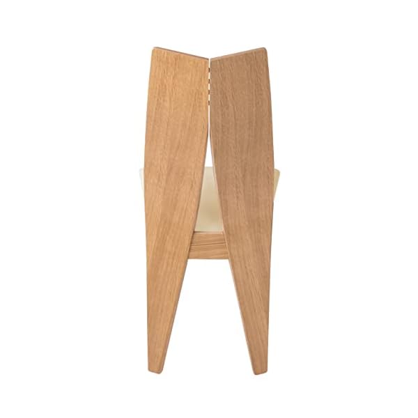 treesure Esszimmerstuhl M, Eiche Massivholz, Bezug Kunstleder, Küchenstuhl, Lounge Stuhl, Designerstuhl – Bild 4