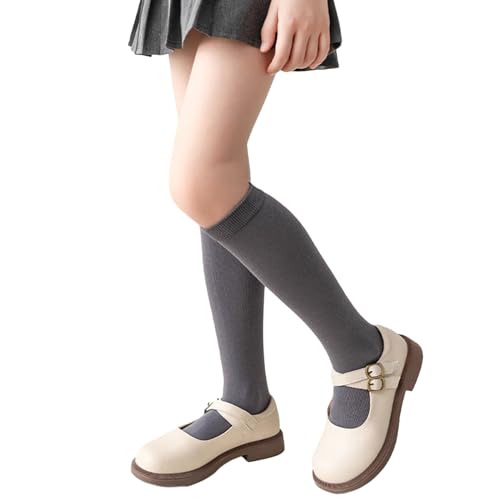 Baby Socks Toddler Cotton Midcalf Socks Kids Girl Spring Knitting Stretchy Socks for Little Girls Dress Socks