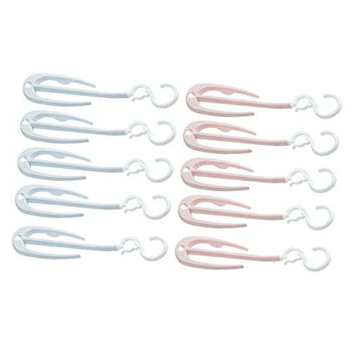 Happyyami 10-Pack Shoe Drying Rack Plastic Hangers for Shoes Sneaker Drying Holder Easy to Install Space-Saving Home Laundry Use