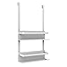 Loft-Game Etagère de Douche à Suspendre en Alu Laqué, Blanc Mat