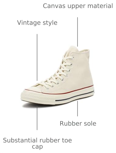 Image of Converse Unisex All Star 70s High Top Unisex Sneakers, Parchment, 6.5 US Women /4.5 US Men