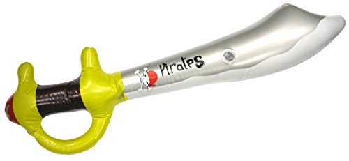 Preisvergleich Produktbild 1 x Aufblas Piratenschwert Piratensäbel ca. 60cm, Schwert, Säbel